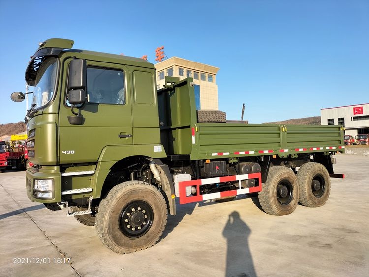 Shacman 6X6 Military Off road Cargo Trucks 420HP 20 Tons Platform Cargo ...