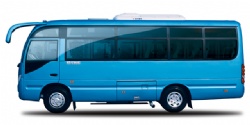 29 seats long distance coach bus &mini passenger bus for cheap sale