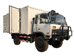 Dongfeng Offroad 4x4 box cargo truck 3.5ton payload off road van truck For Africa