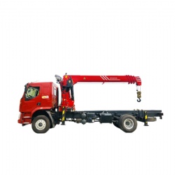 New 4x2 Truck With Crane Folding Boom Crane Truck 3 Booms 12 Ton Lifting Mobile Truck Cranes Sales