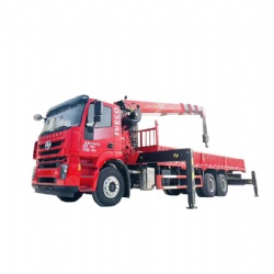 Ricalt 6x4 Truck With Crane 12 Ton Heavy Lifting Loader Straight Boom Crane Truck Mobile Truck Cranes Sales